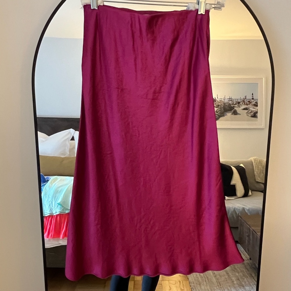 Aritzia babton midi slip skirt
